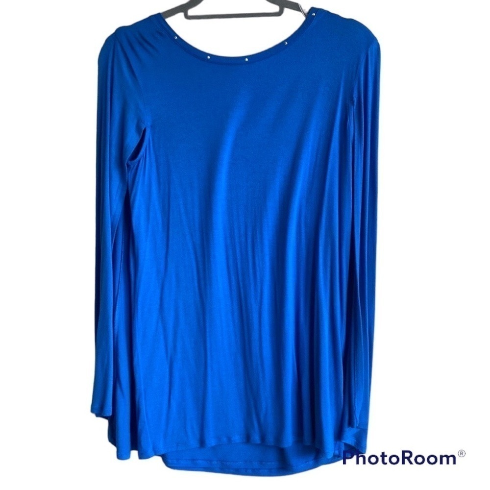 Reba Caped Royal Blue Top Tank Blouse size S
